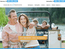 Tablet Screenshot of hearcareinc.com